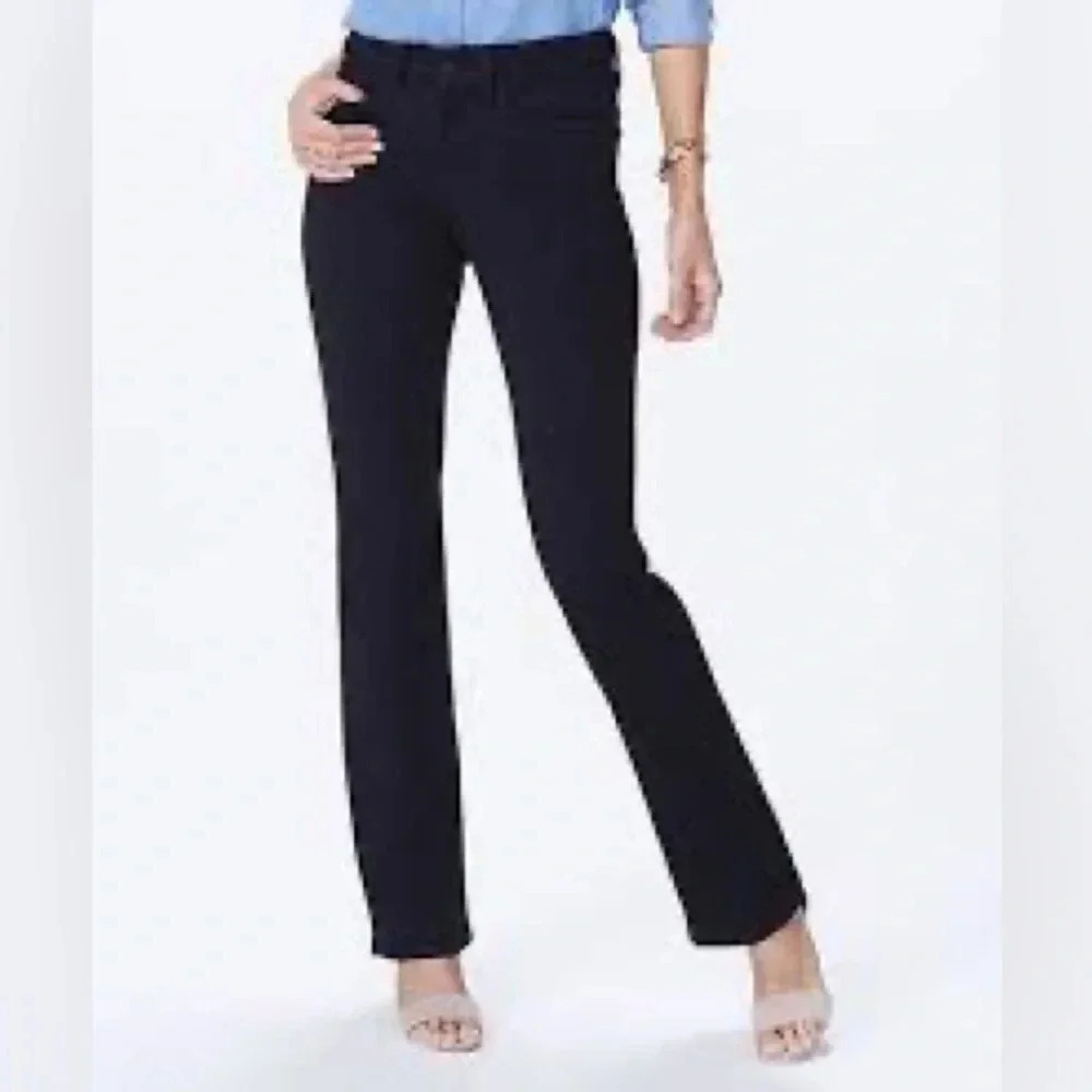 NYDJ Barbara Bootcut Luxury Touch Denim Jeans in Black - NEW - Size 10